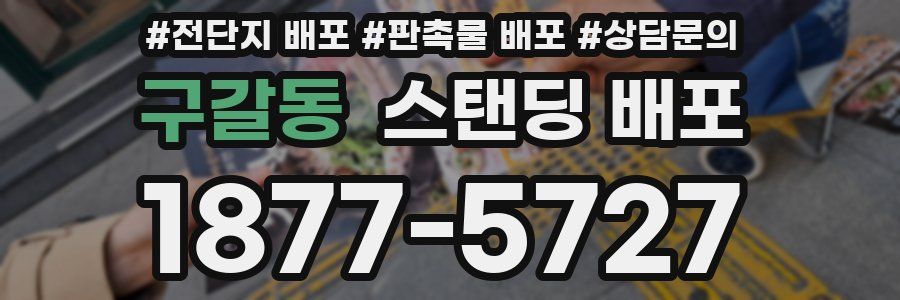 구갈동 스탠딩 배포