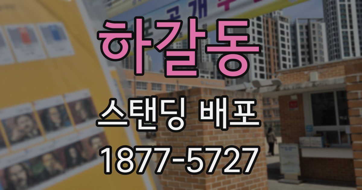 하갈동 스탠딩 배포