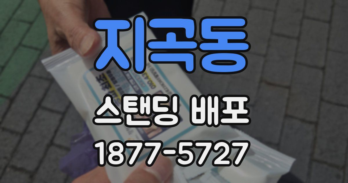 지곡동 스탠딩 배포