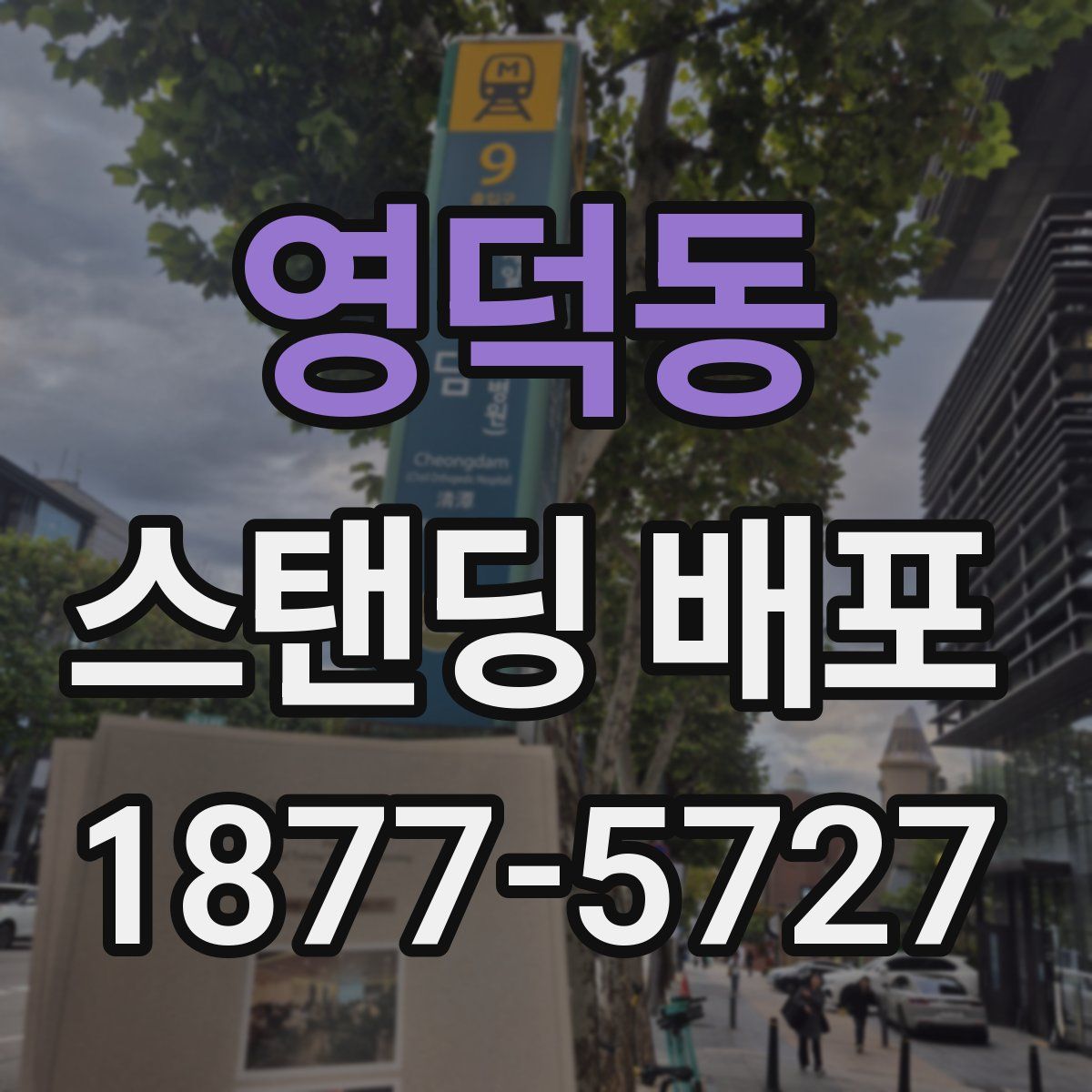영덕동 스탠딩 배포