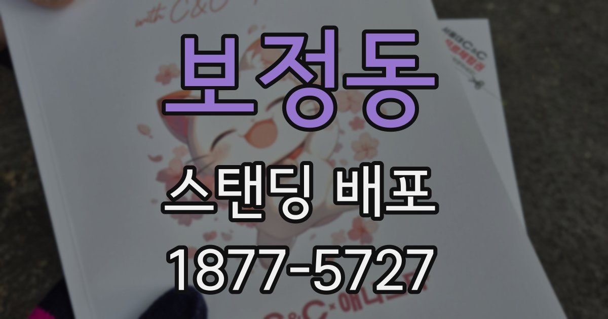 보정동 스탠딩 배포