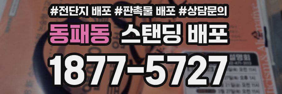 동패동 스탠딩 배포