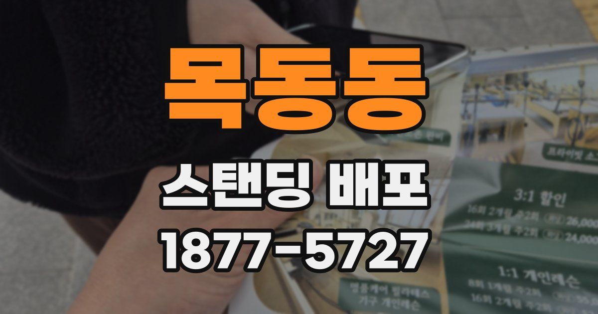 목동동 스탠딩 배포