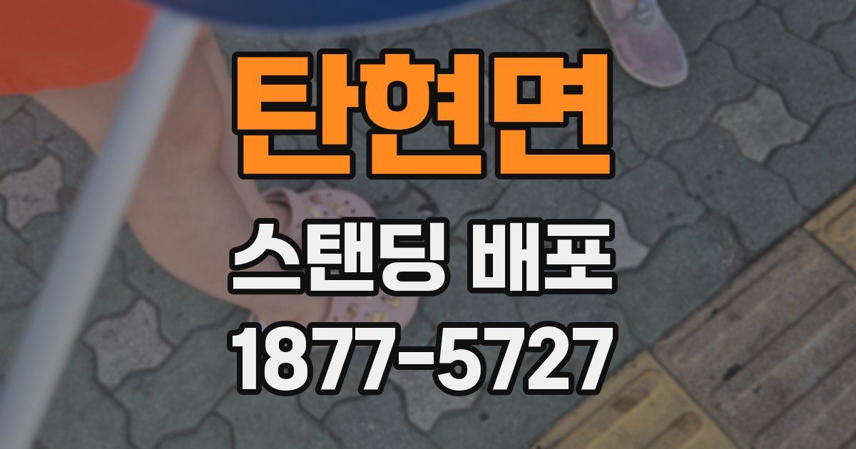 탄현면 스탠딩 배포