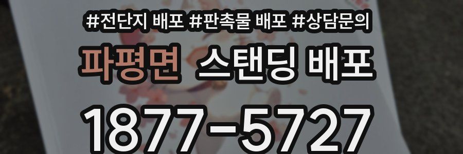 파평면 스탠딩 배포