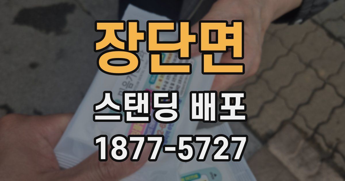 장단면 스탠딩 배포