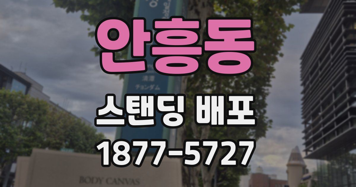 안흥동 스탠딩 배포