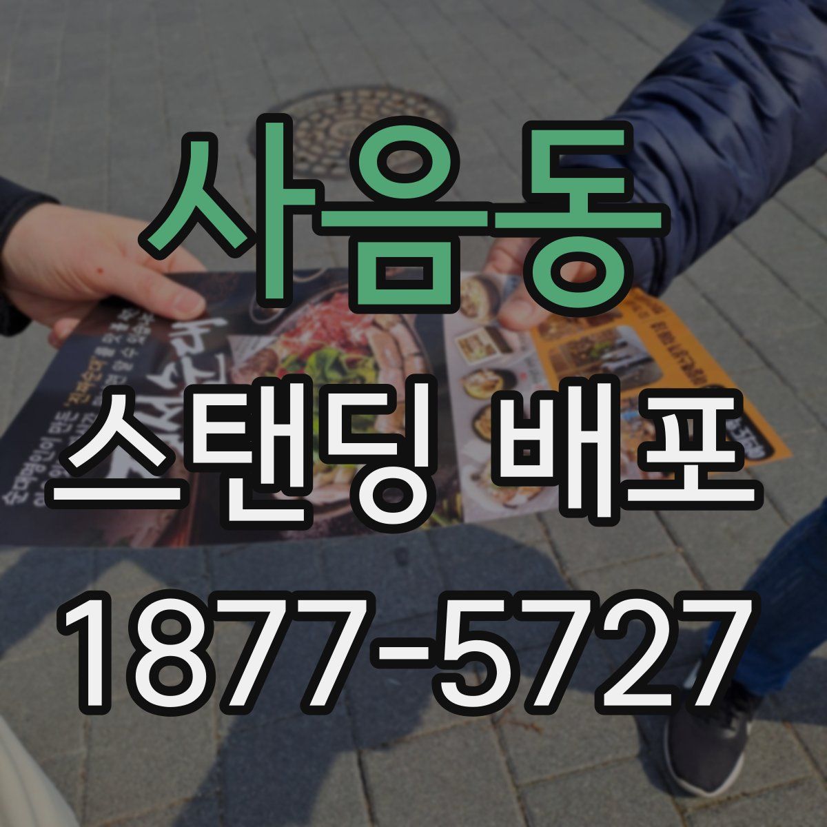 사음동 스탠딩 배포