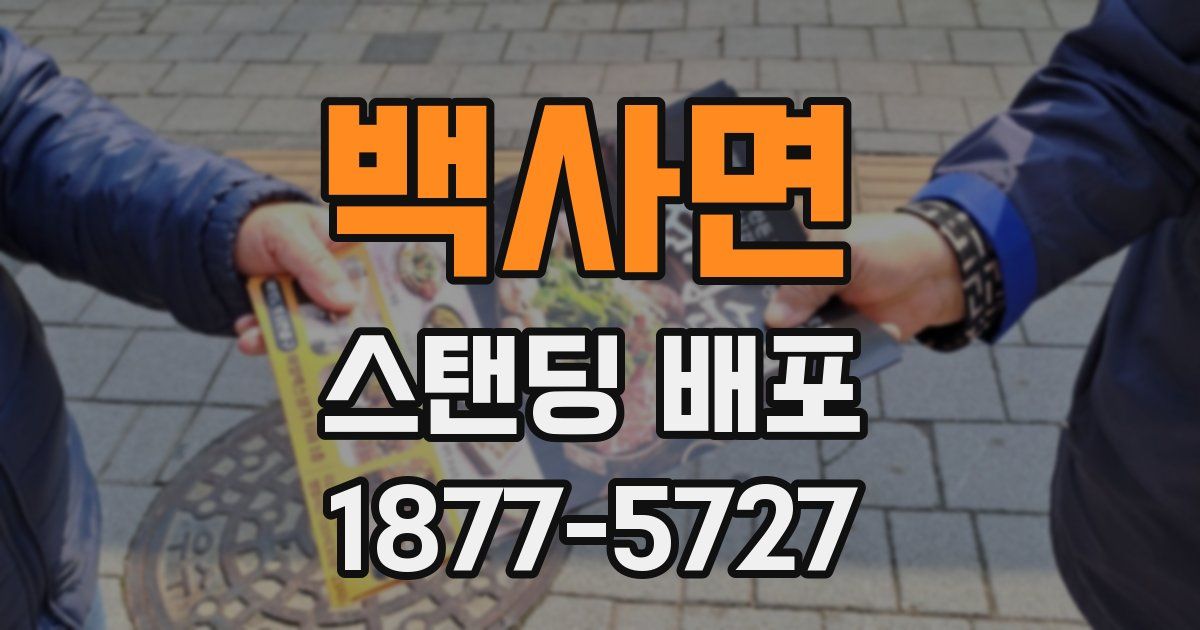 백사면 스탠딩 배포