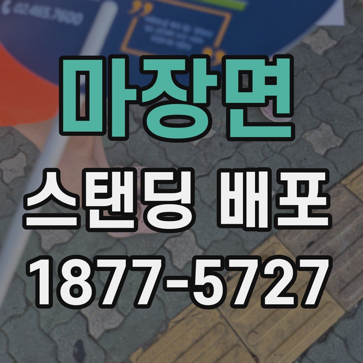 마장면 스탠딩 배포