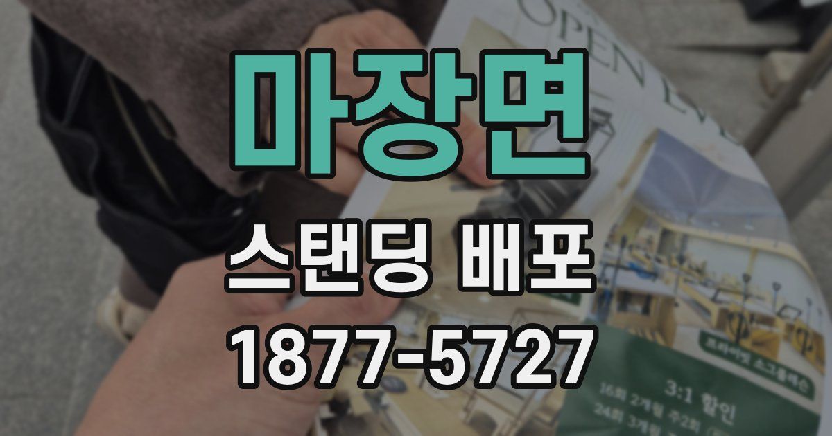 마장면 스탠딩 배포