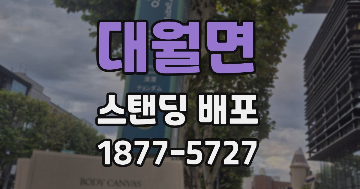 대월면 스탠딩 배포