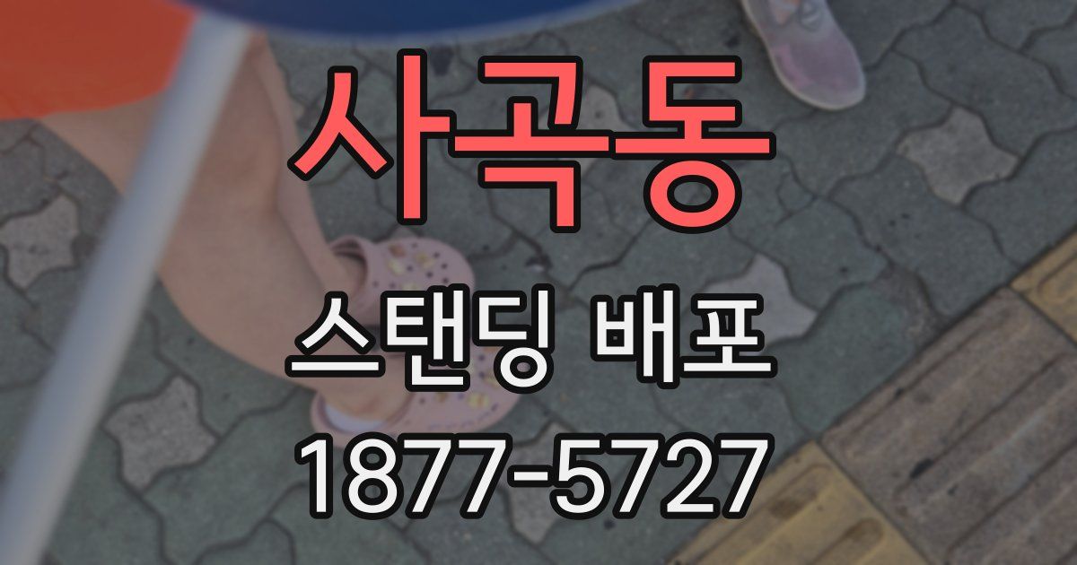 사곡동 스탠딩 배포