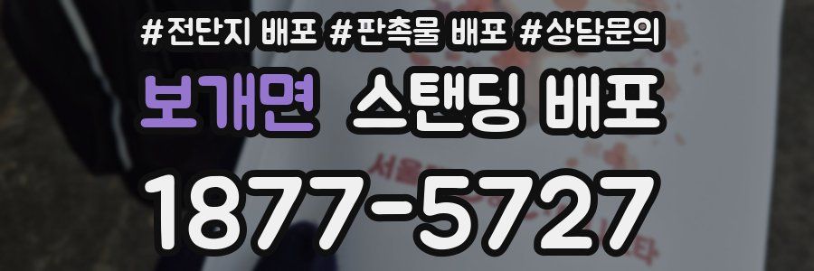 보개면 스탠딩 배포