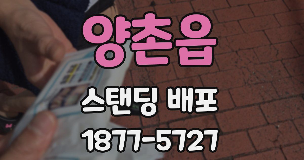 양촌읍 스탠딩 배포