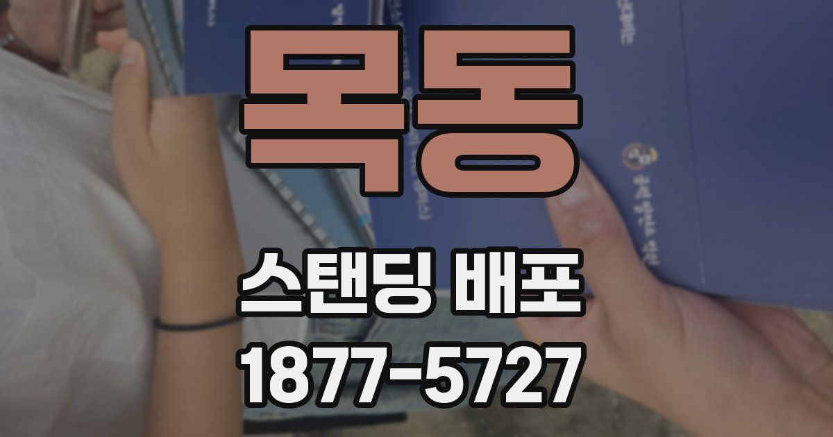목동 스탠딩 배포
