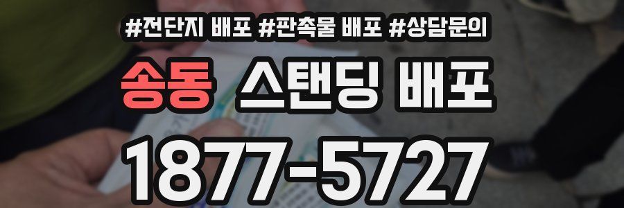 송동 스탠딩 배포