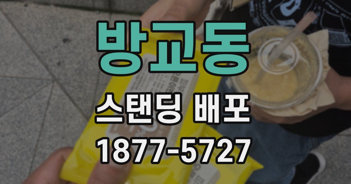 방교동 스탠딩 배포