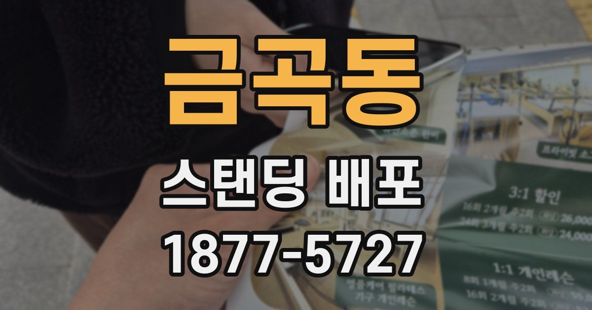 금곡동 스탠딩 배포