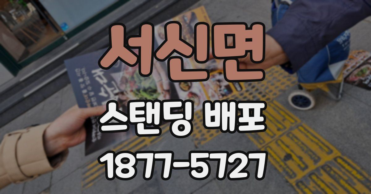 서신면 스탠딩 배포