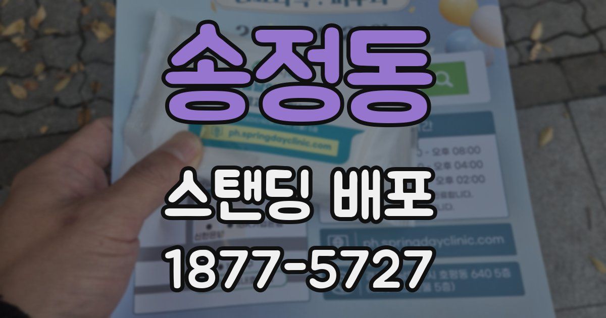 송정동 스탠딩 배포