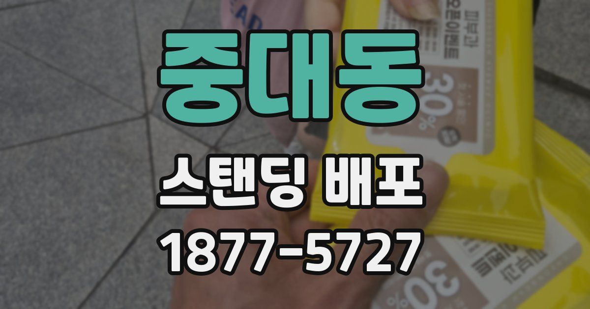 중대동 스탠딩 배포