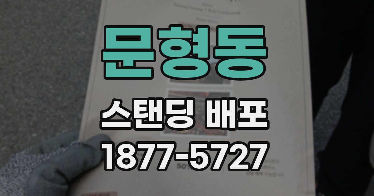문형동 스탠딩 배포