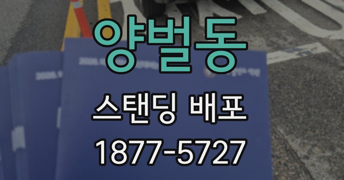 양벌동 스탠딩 배포