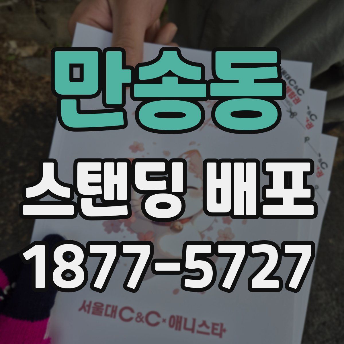 만송동 스탠딩 배포