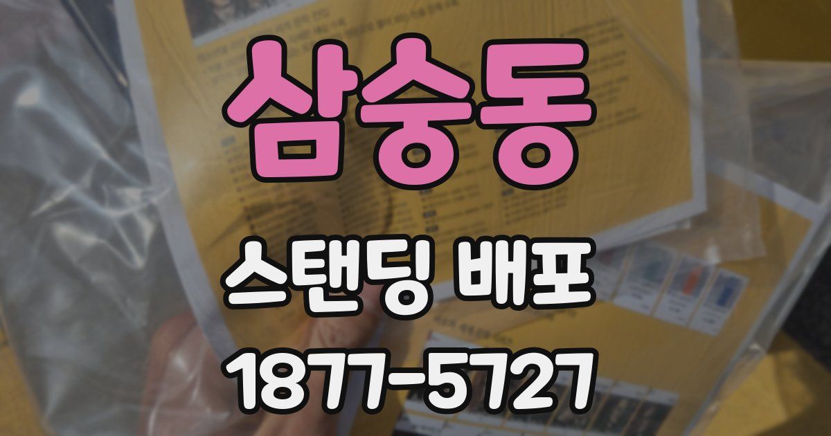 삼숭동 스탠딩 배포