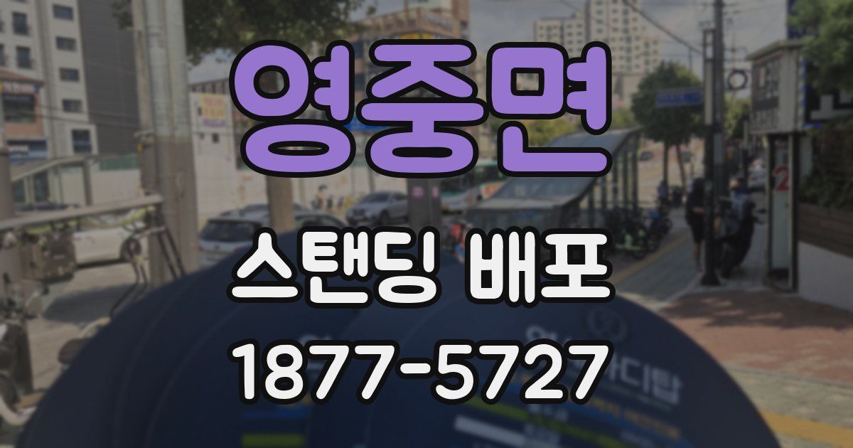 영중면 스탠딩 배포