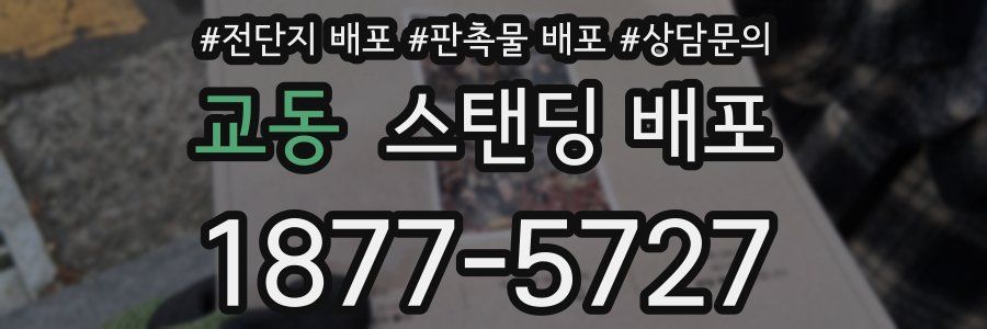 교동 스탠딩 배포