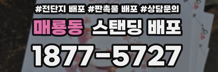 매룡동 스탠딩 배포