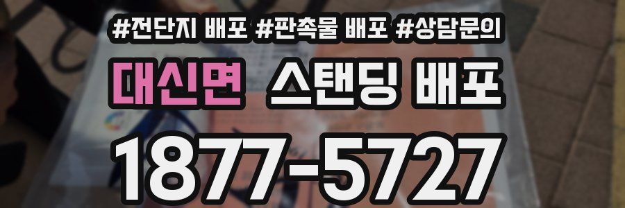 대신면 스탠딩 배포