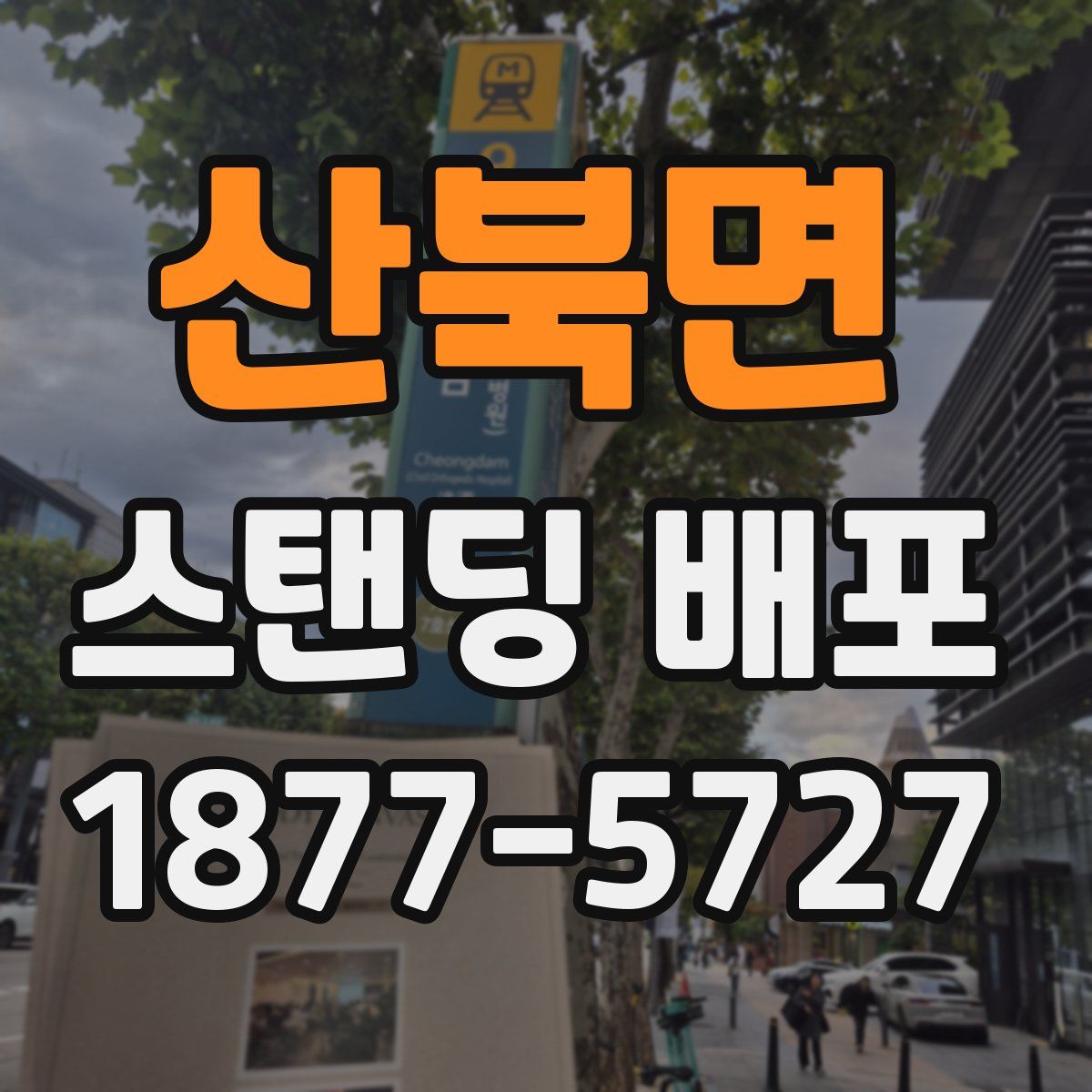 산북면 스탠딩 배포