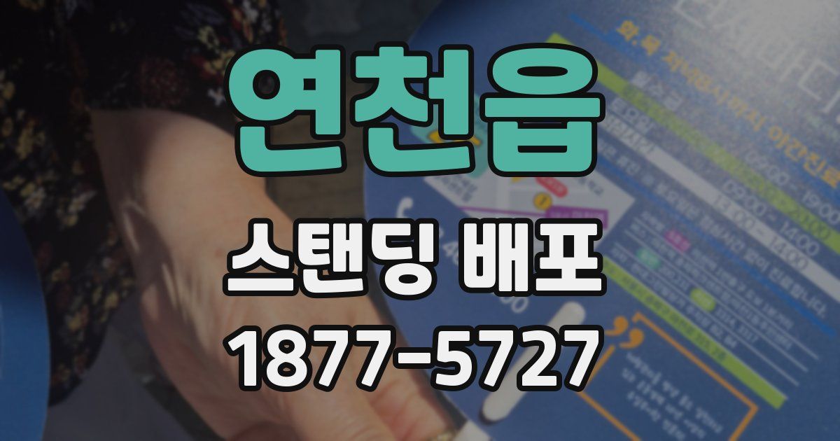 연천읍 스탠딩 배포