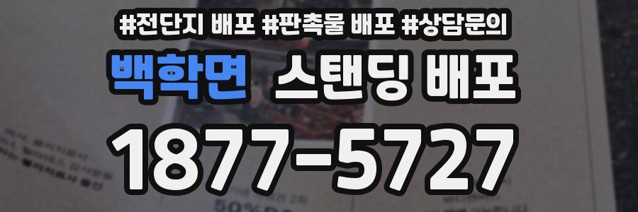 백학면 스탠딩 배포