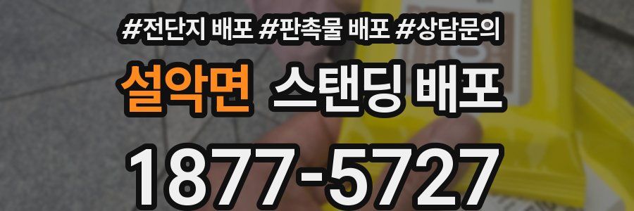 설악면 스탠딩 배포