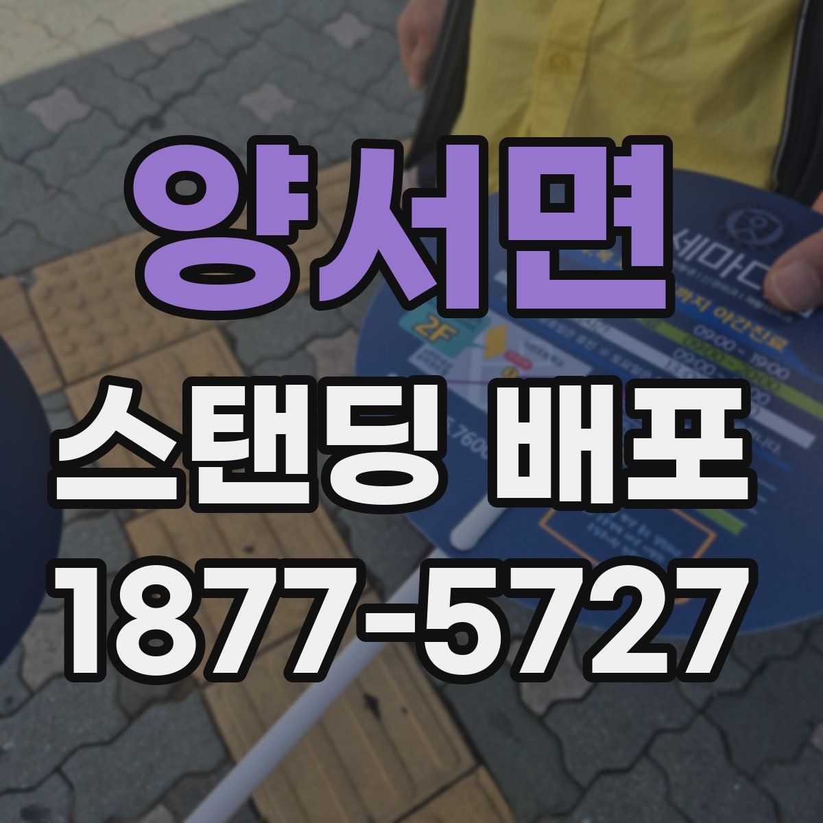 양서면 스탠딩 배포