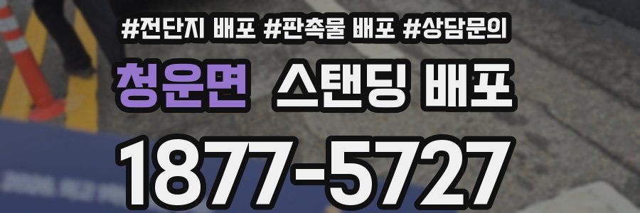청운면 스탠딩 배포