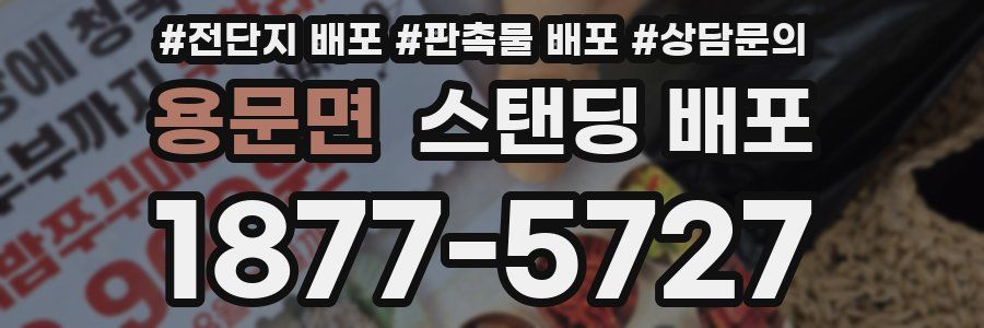 용문면 스탠딩 배포