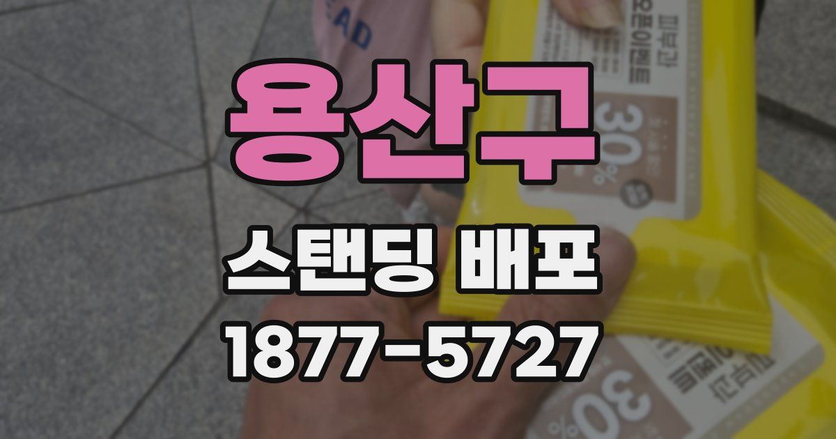 용산구 스탠딩 배포