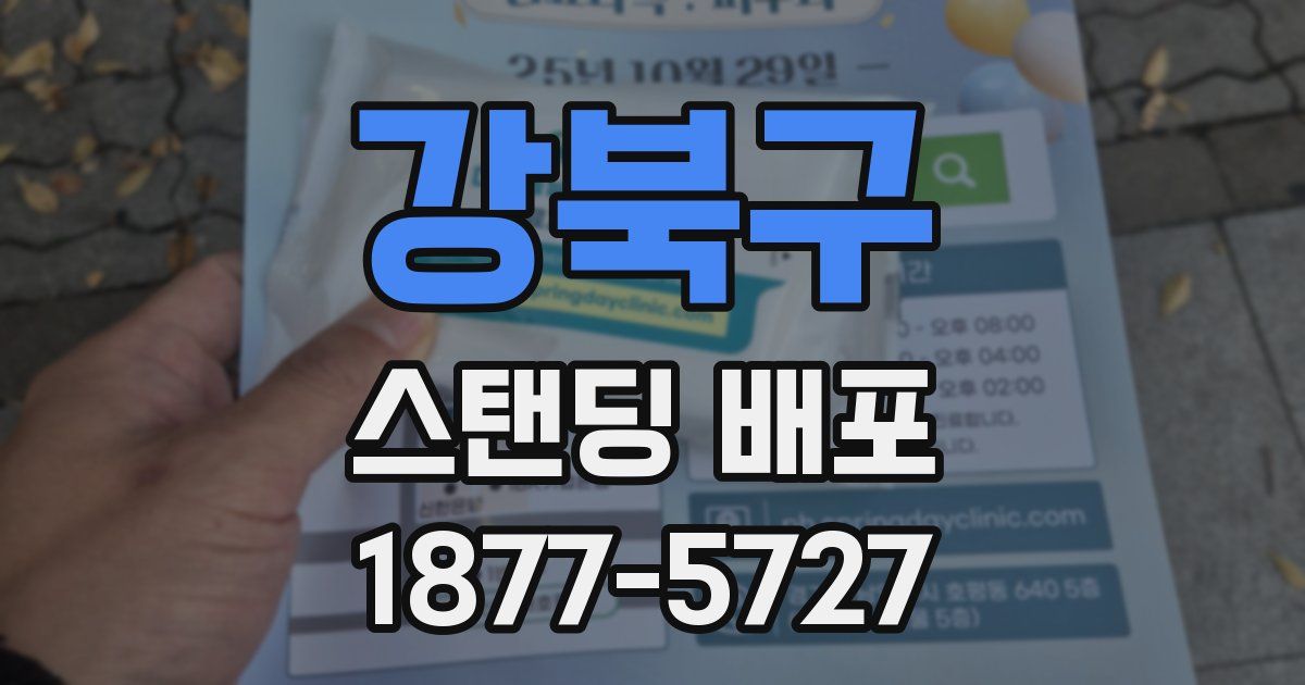 강북구 스탠딩 배포