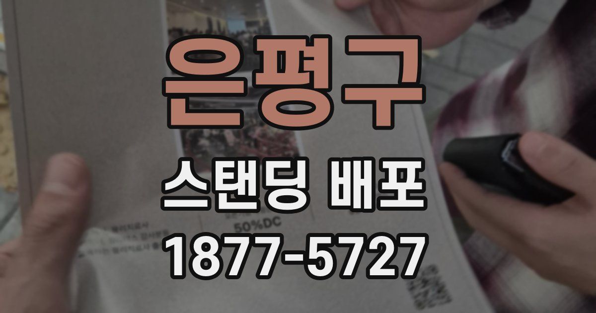 은평구 스탠딩 배포