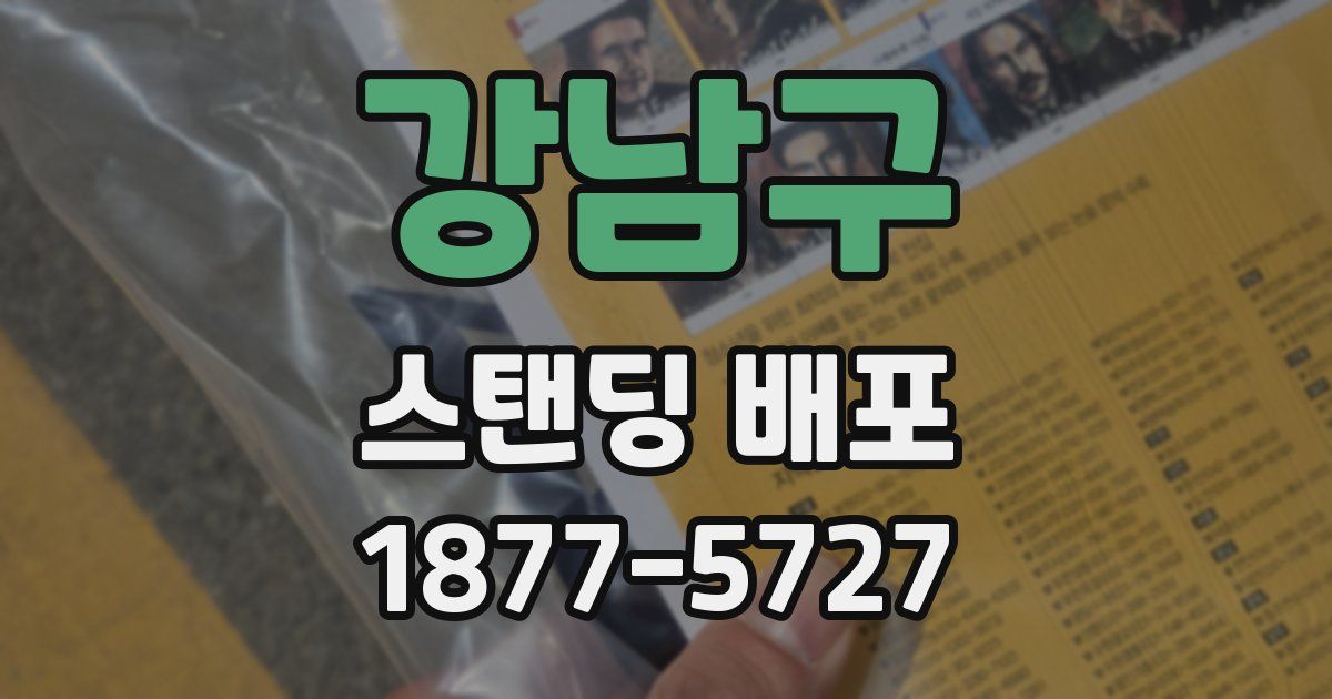 강남구 스탠딩 배포