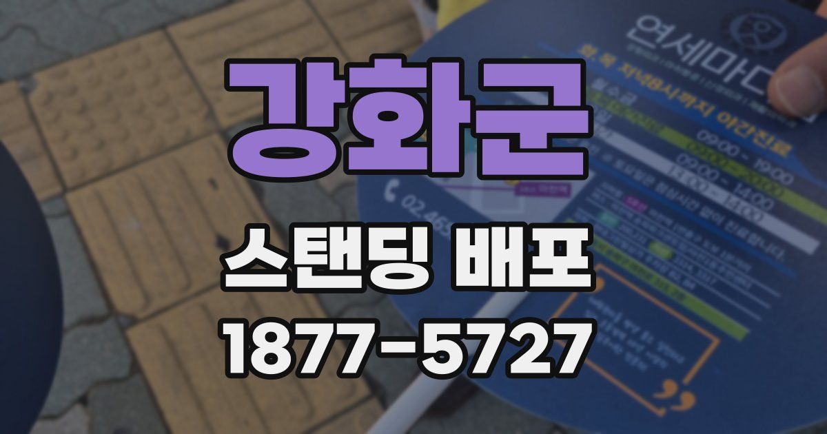 강화군 스탠딩 배포