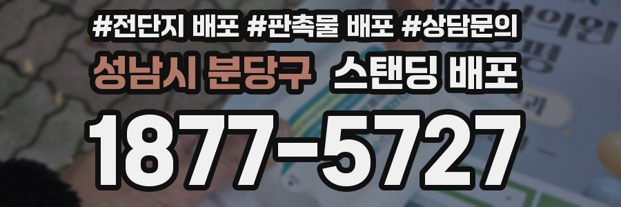 성남시 분당구 스탠딩 배포