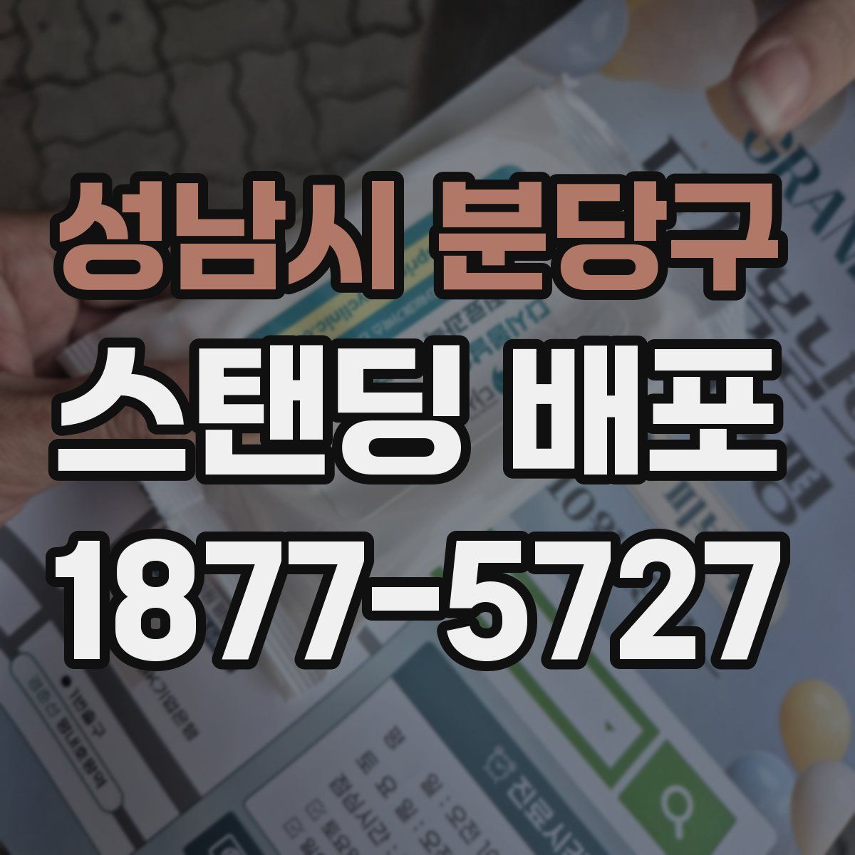성남시 분당구 스탠딩 배포