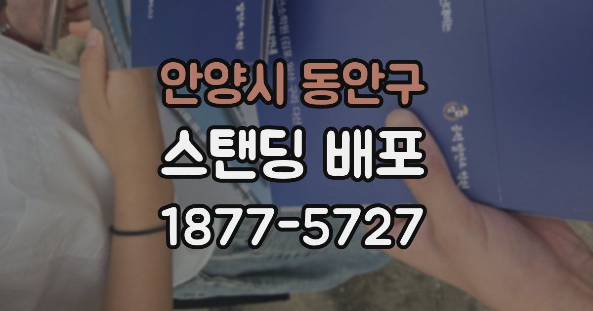 안양시 동안구 스탠딩 배포