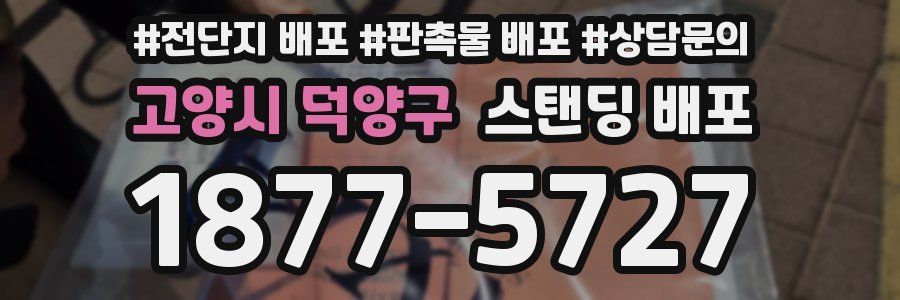고양시 덕양구 스탠딩 배포